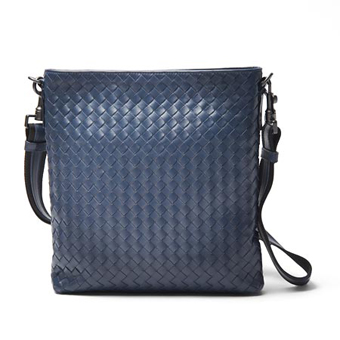 BOTTEGA VENETA ボッテガヴェネタ バッグ コピー レザー ショルダーバッグ 276357 v465c 4162 ネイビー メンズ